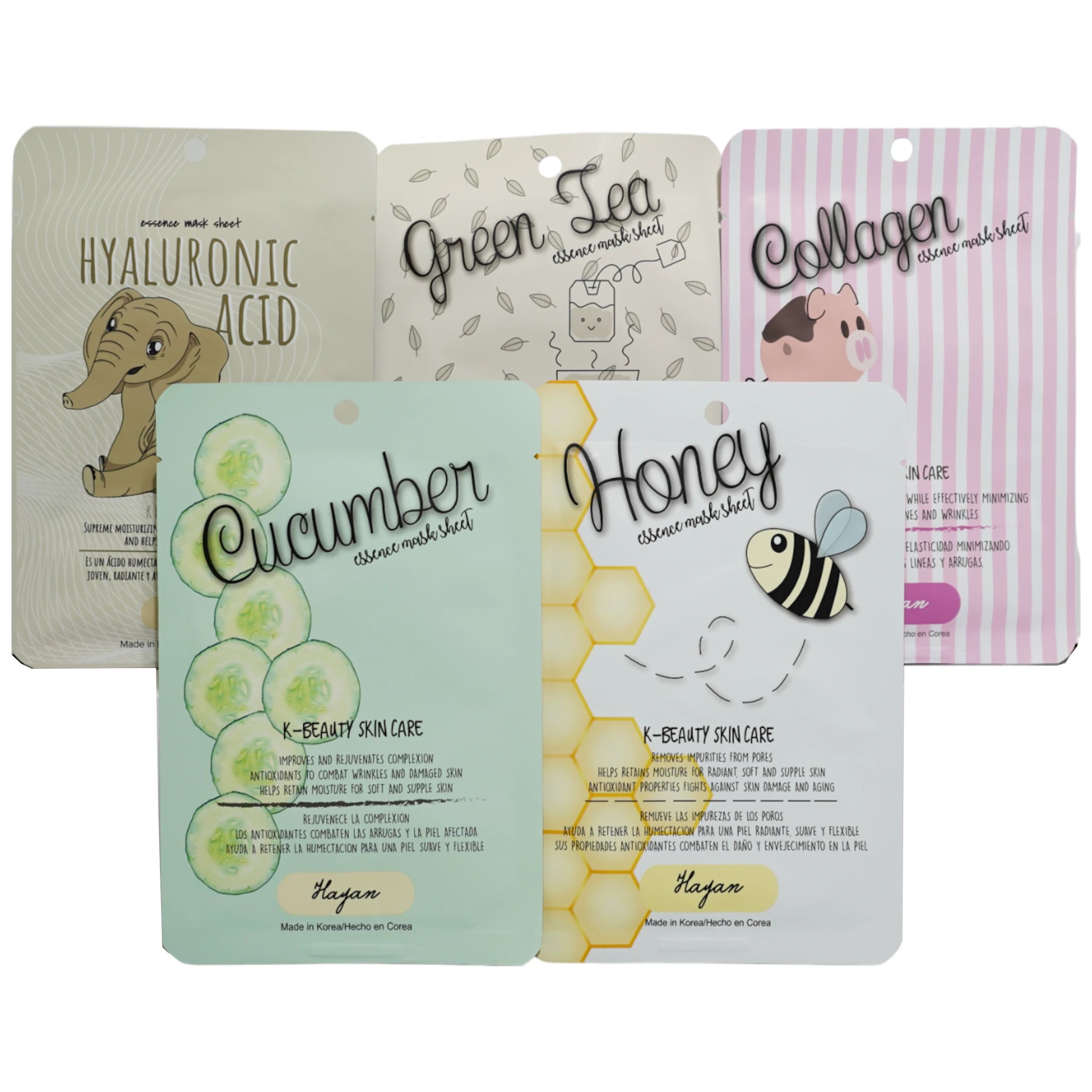 (10-pack) Hayan Cosmetics Facial Mask Skin Renewal Assorted - Thumbnail 2