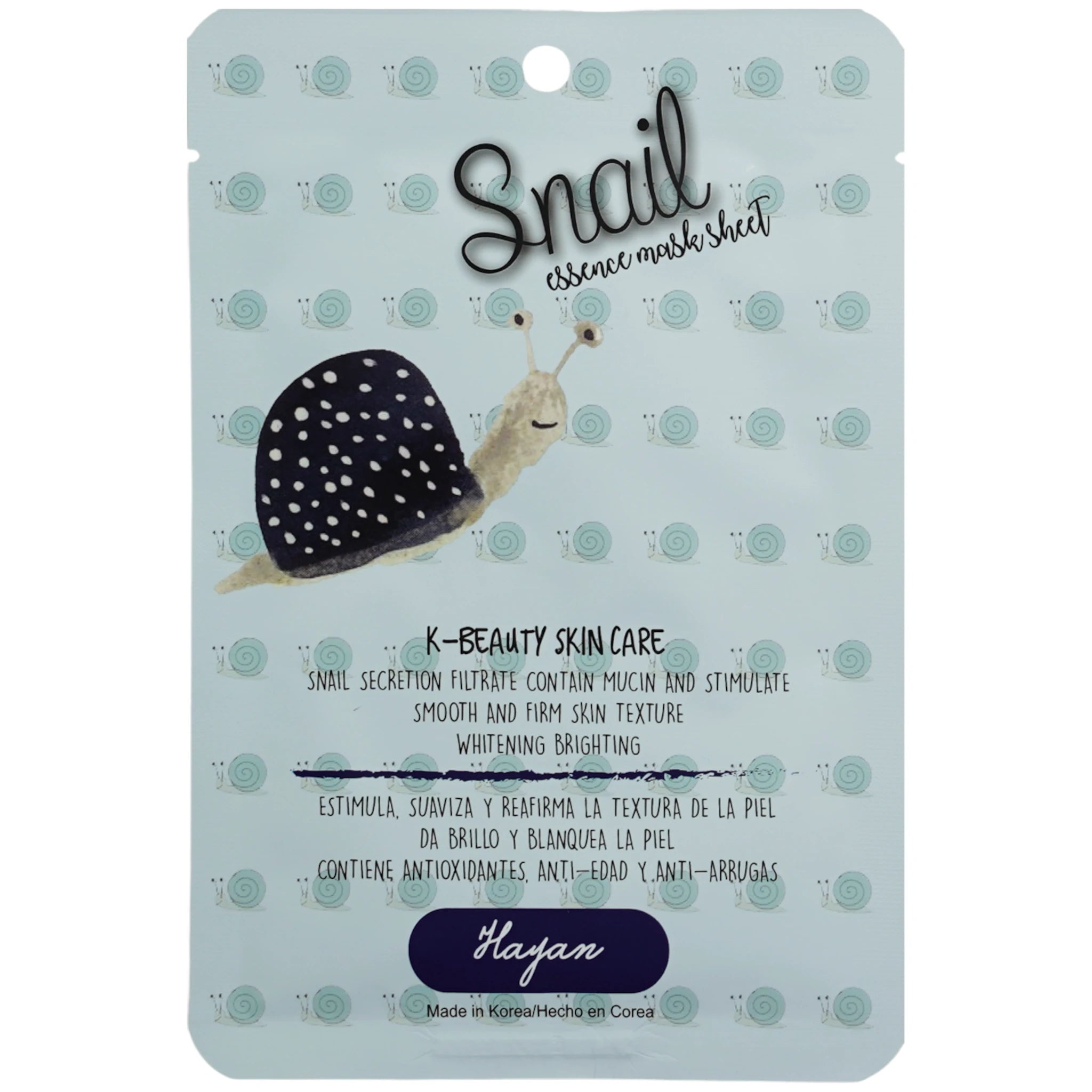 (10-pack) Hayan Cosmetics Facial Mask Snail