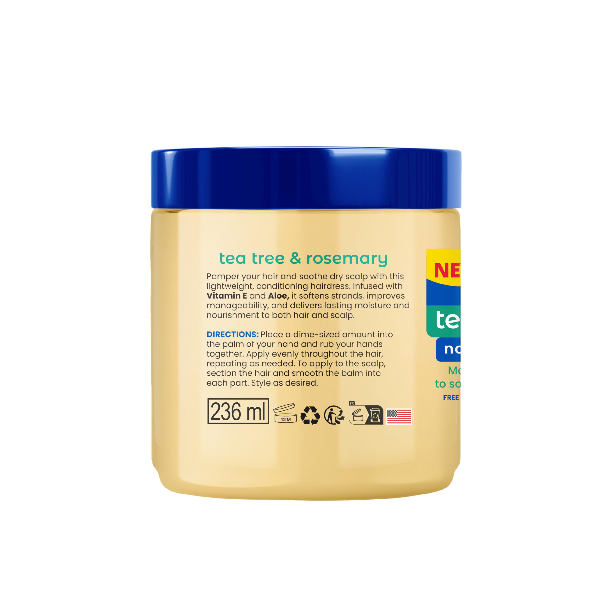 Hollywood Beauty Tea Tree Rosemary Nourishing Scalp Hair Balm Conditions and - Thumbnail 3