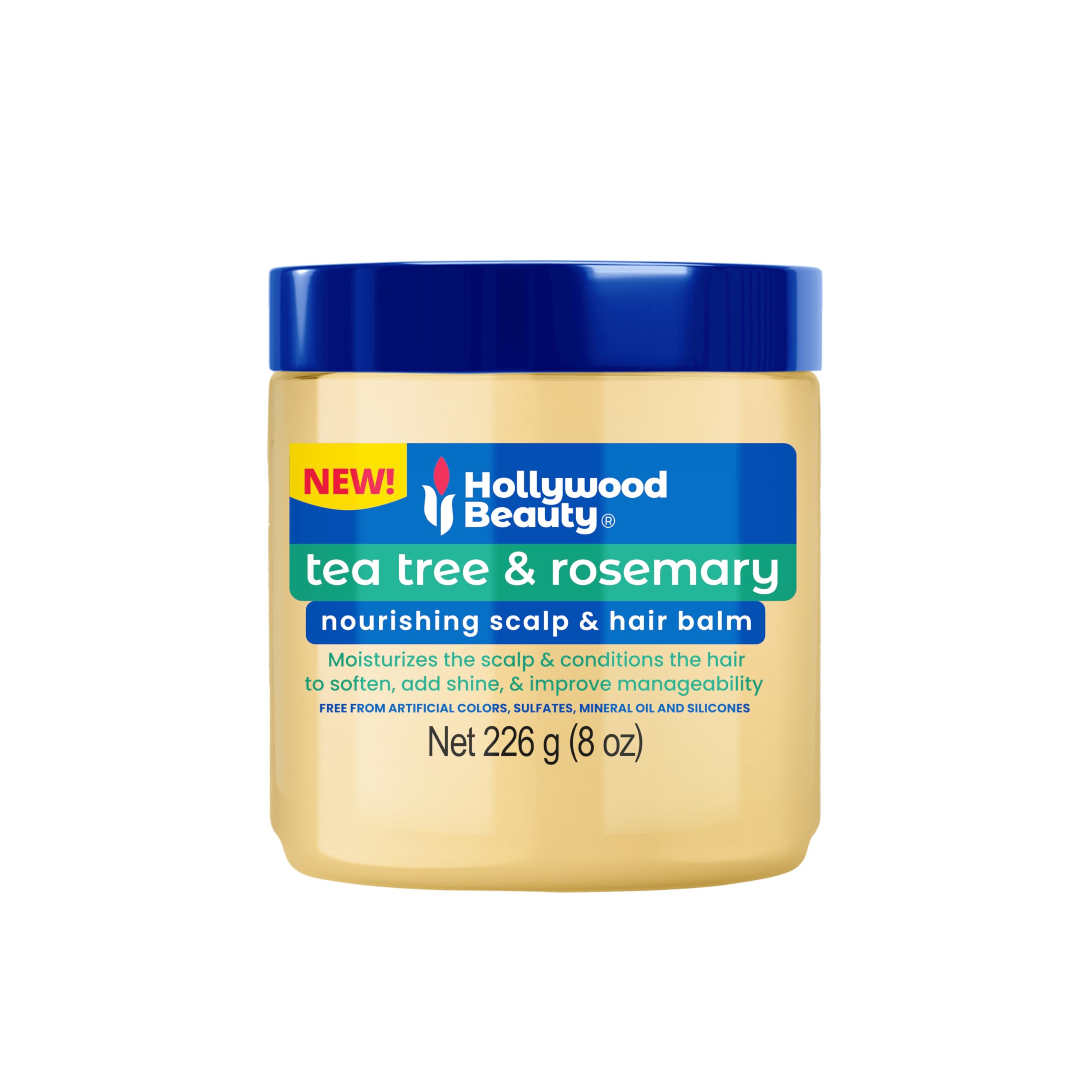 Hollywood Beauty Tea Tree Rosemary Nourishing Scalp Hair Balm Conditions and
