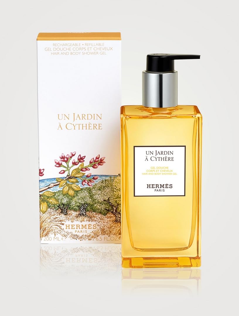 Hermes Un Jardin A Cythere Refillable Hair and Body Shower Gel Unisex 6.5 oz - Thumbnail 2