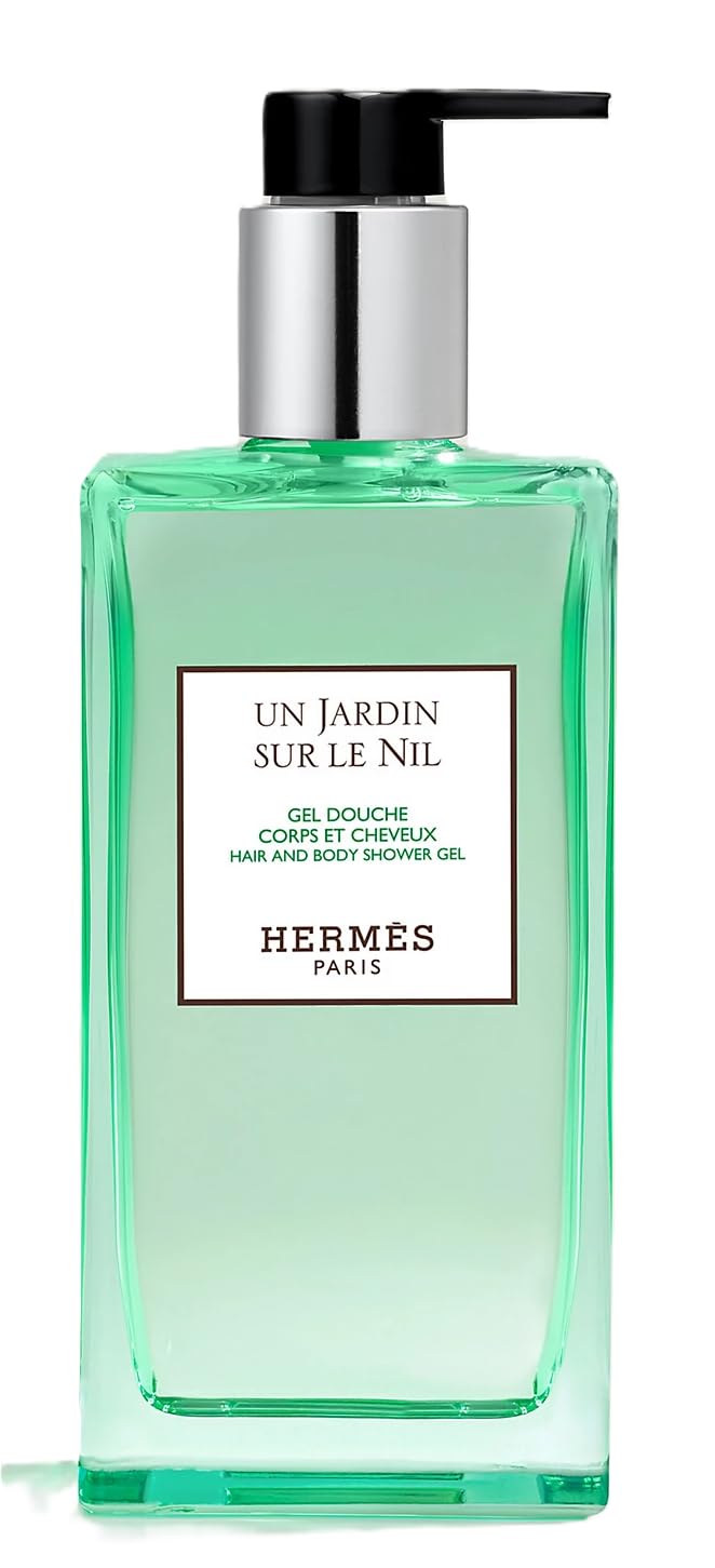 [Shower Gel] Hermes Un Jardin Sur Le Nil Hair and Body Shower Gel Refillable 6.5 oz - Thumbnail 2