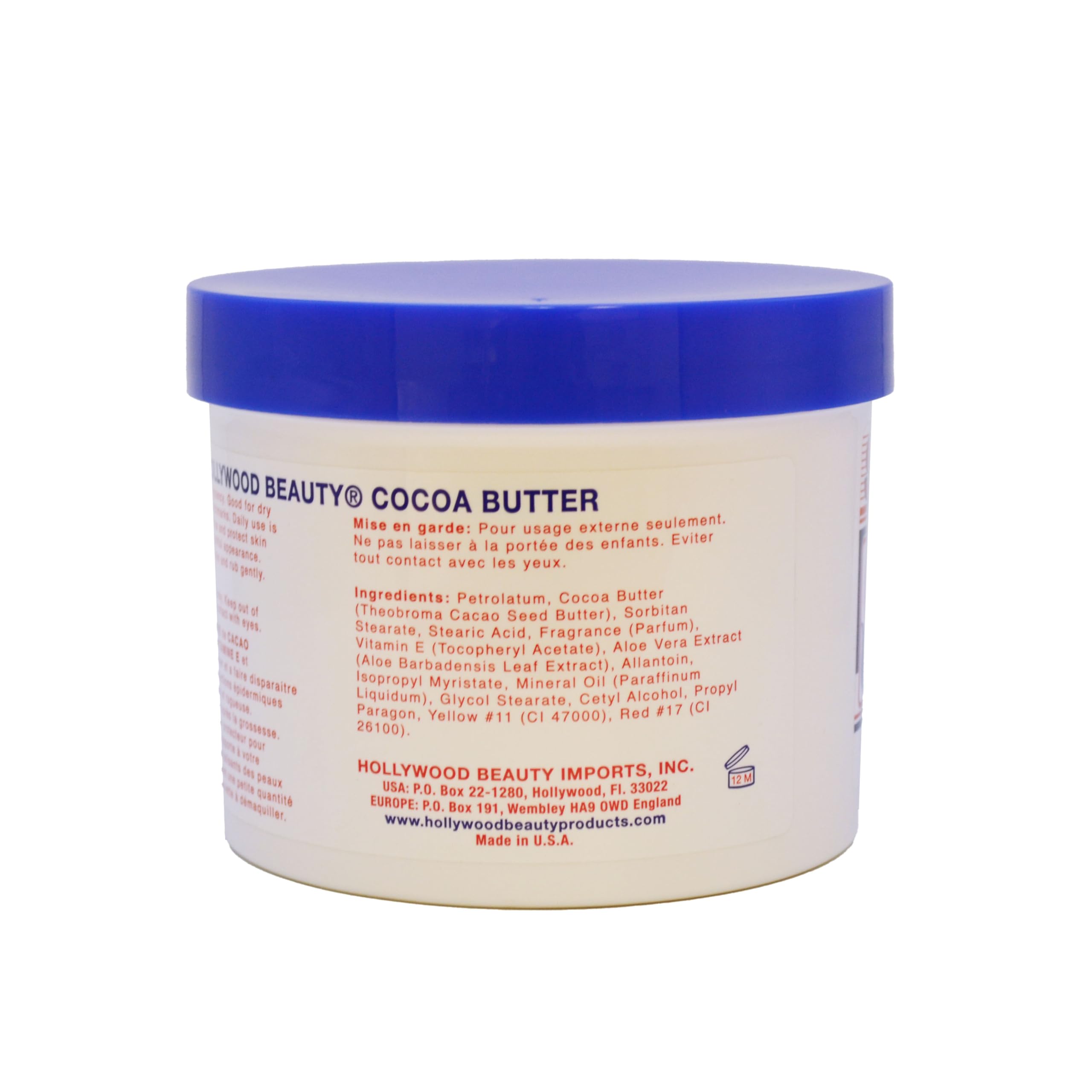 Hollywood Beauty Cocoa Butter Skin Cream . With Vitamin E Enrich Soothe Smooth - Thumbnail 3