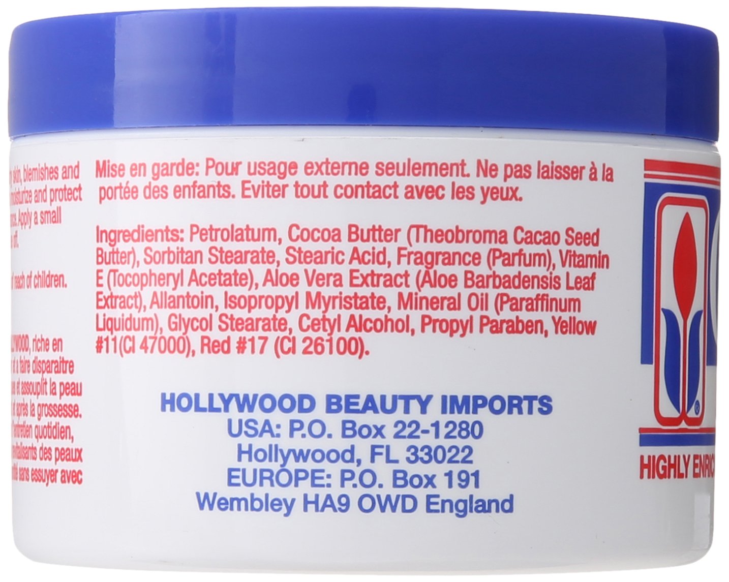 Hollywood Beauty Cream Cocoa Butter 7.5 oz - Thumbnail 2