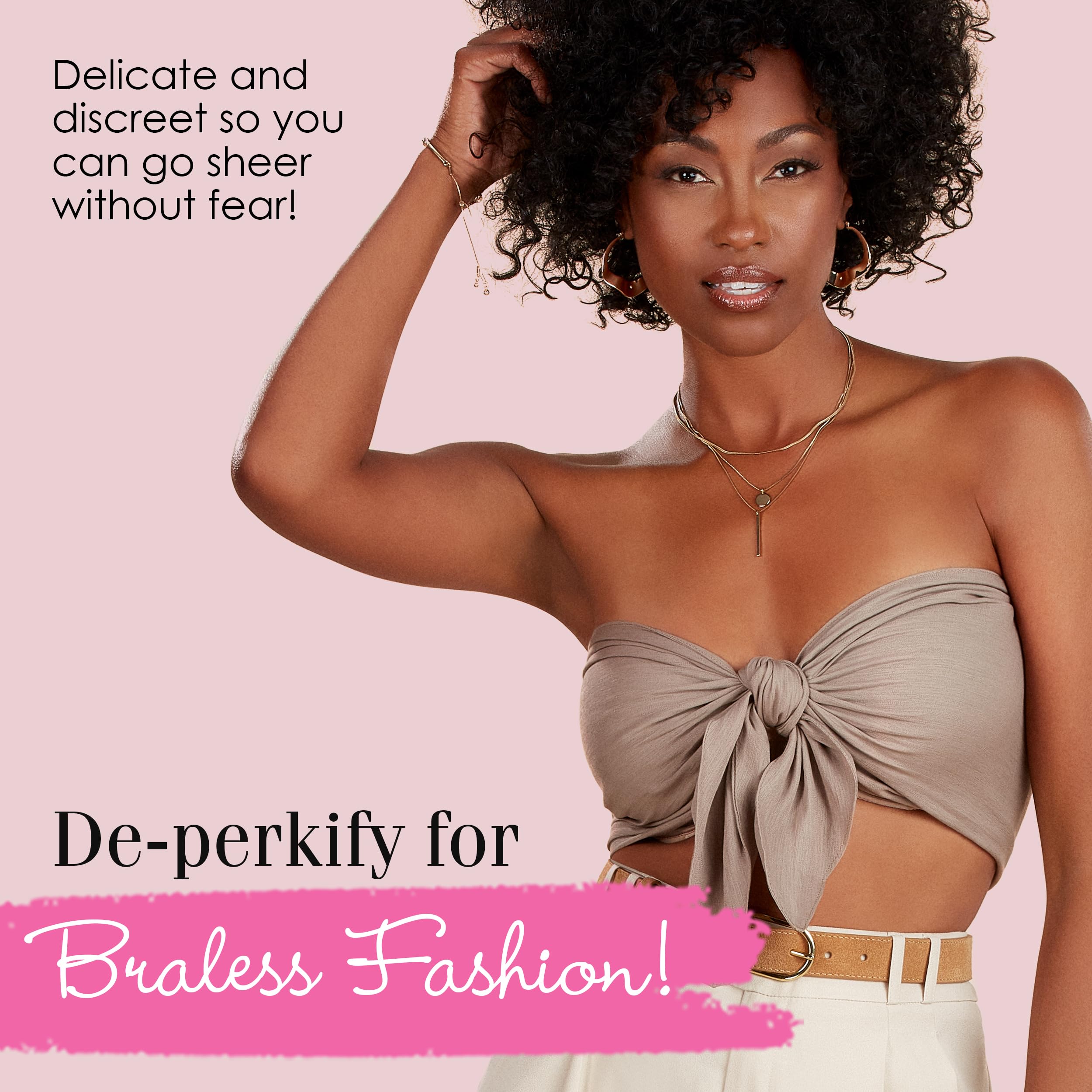 Hollywood Fashion Secrets Gentle No Show Concealers Dark Reusable Soft Petal - Thumbnail 2