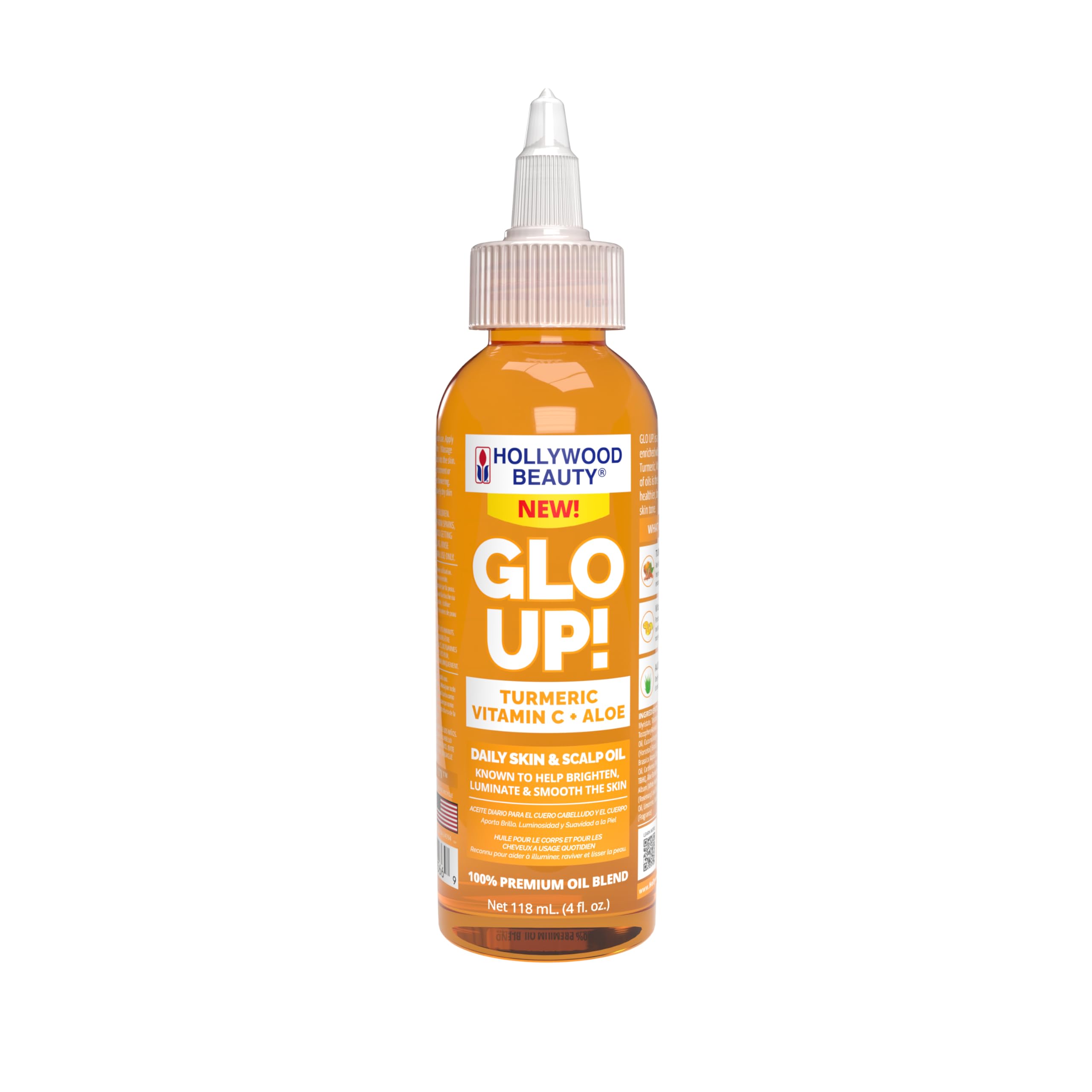 Hollywood Beauty Glo Up! Daily Skin Scalp Oil To Brighten and Smooth With