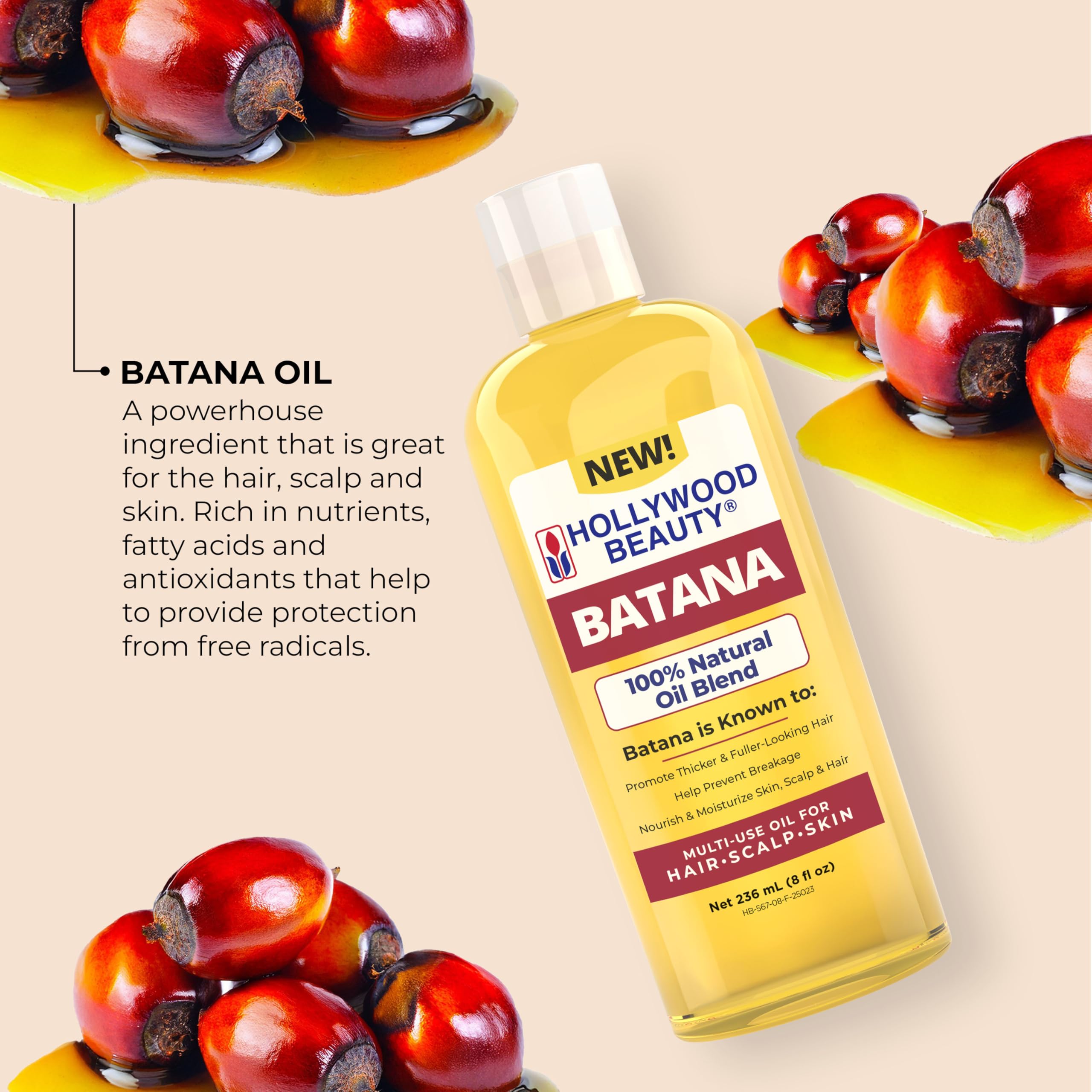 Hollywood Beauty Batana Oil for Hair Scalp and Skin - Thumbnail 2