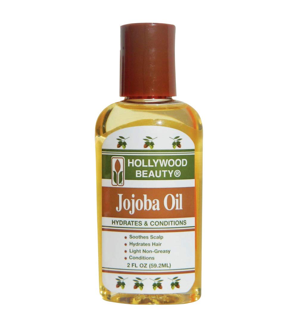 Hollywood Beauty Jojoba Hair Oil Light Non Greasy Hydrates Conditions Hair Anti - Thumbnail 2