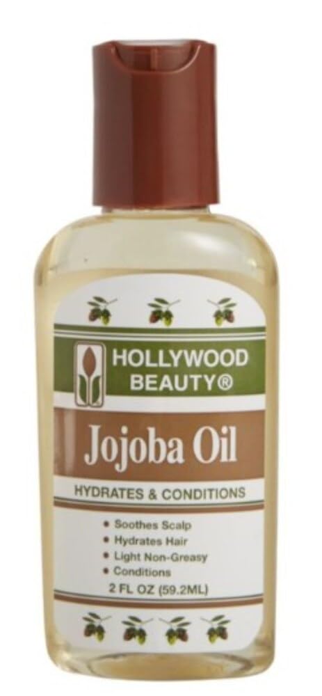 Hollywood Beauty Jojoba Hair Oil Light Non Greasy Hydrates Conditions Hair Anti - Thumbnail 3