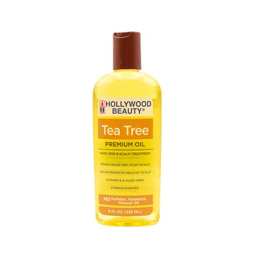 Hollywood Beauty Tea Tree Oil for Hair Scalp and Skin 8 Fl Oz Moisturizes Dry - Thumbnail 3