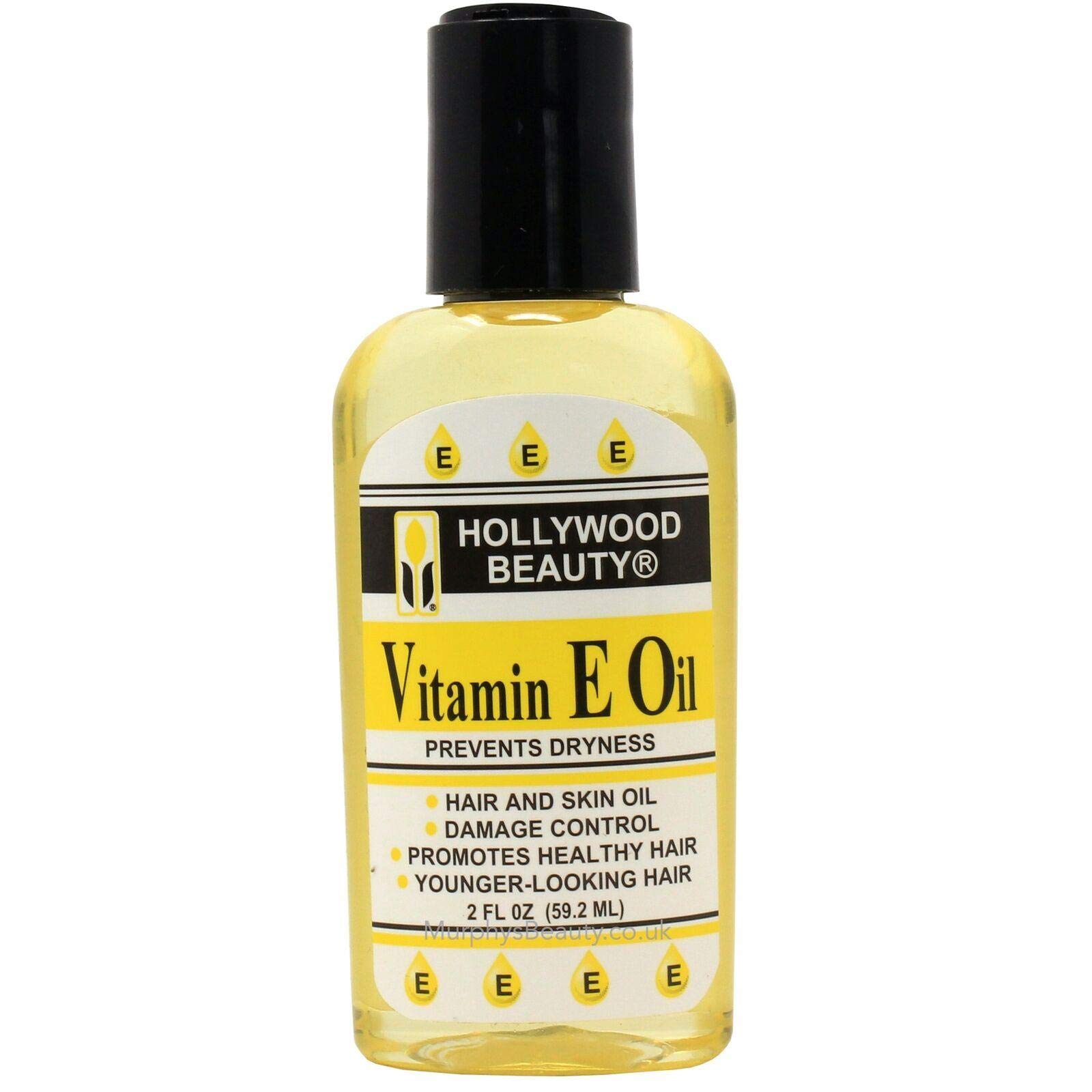 Hollywood Beauty Vitamin E Hair Skin Oil Bottle Prevents Dryness for Hair and