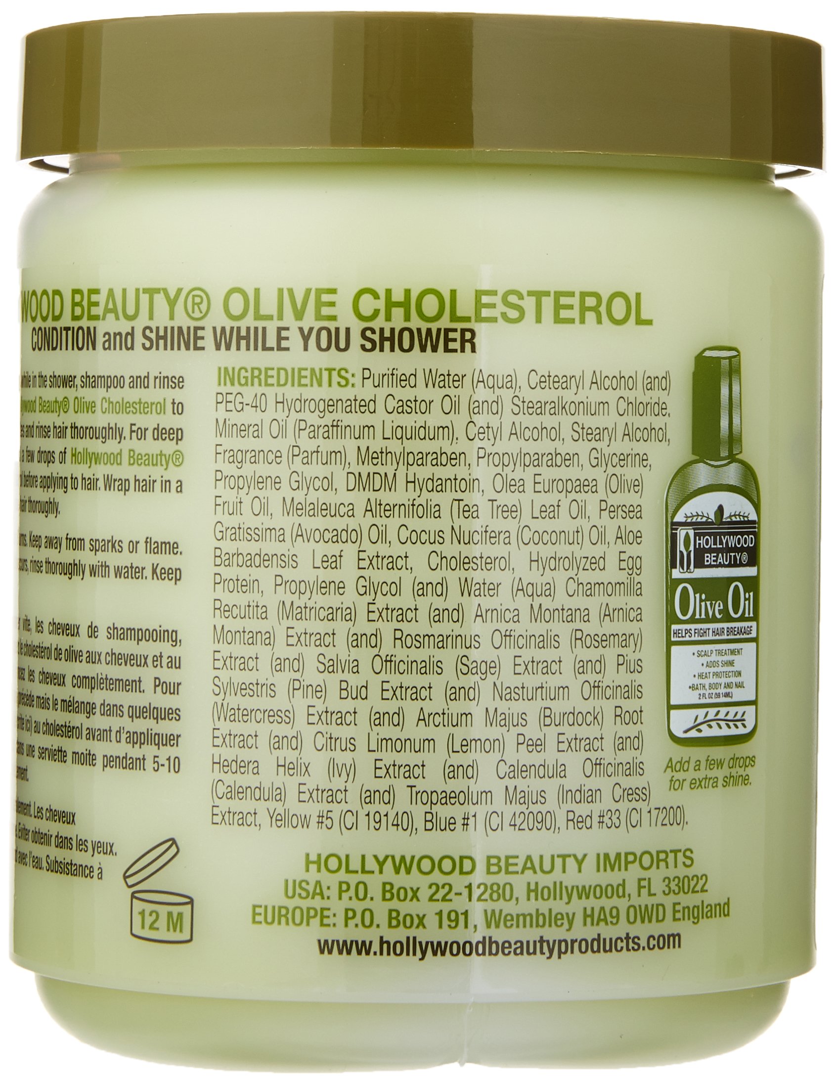 Hollywood Beauty Olive Cholesterol 20 oz - Thumbnail 3