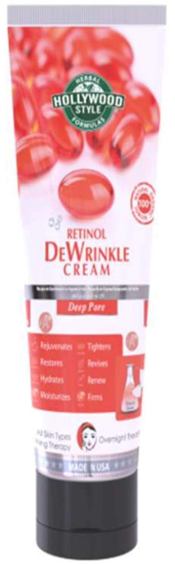 Hollywood Style Organic Retinol Dewrinkle Cream