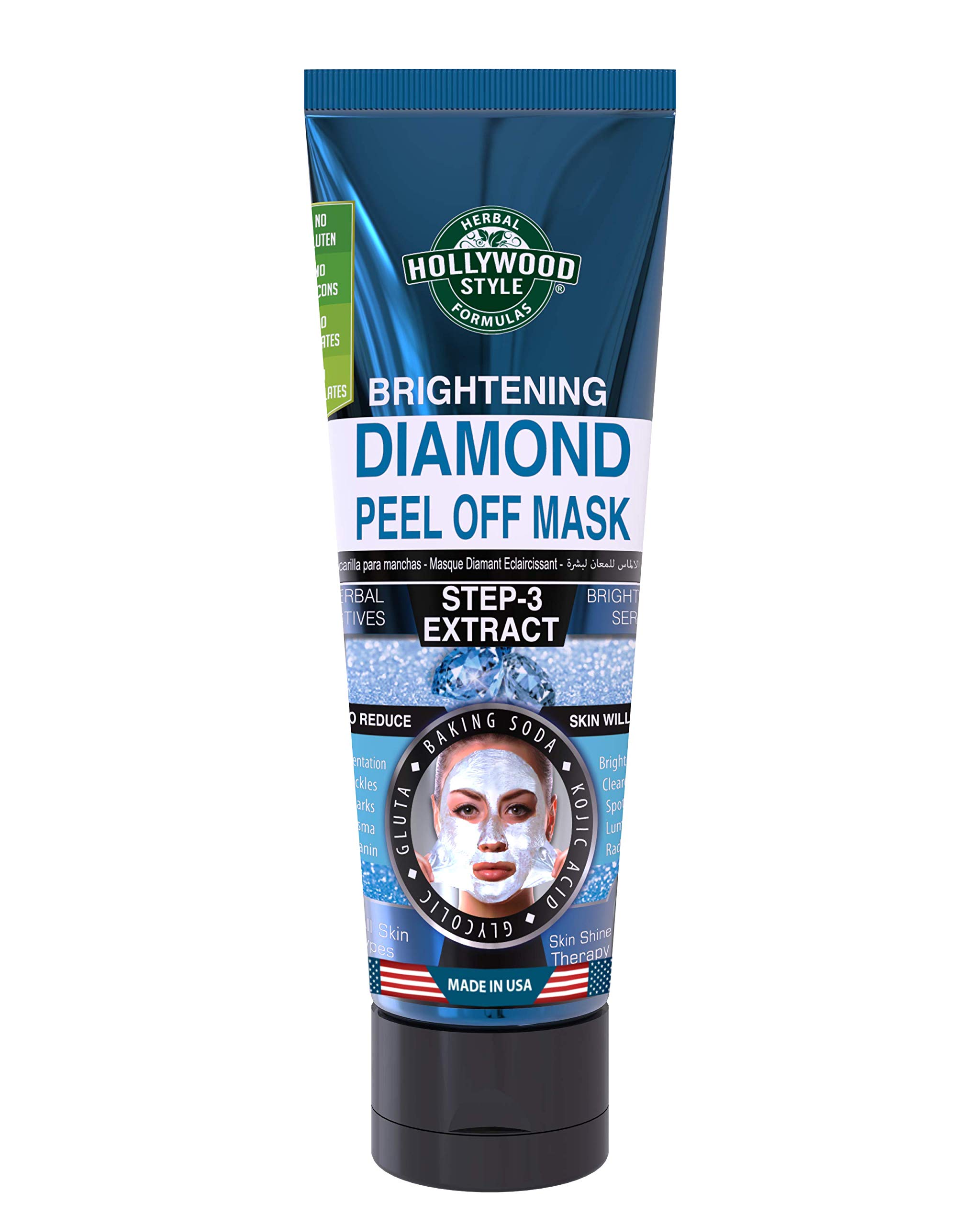 Hollywood Style Brightening Diamond Peel Off Mask 3.2 oz