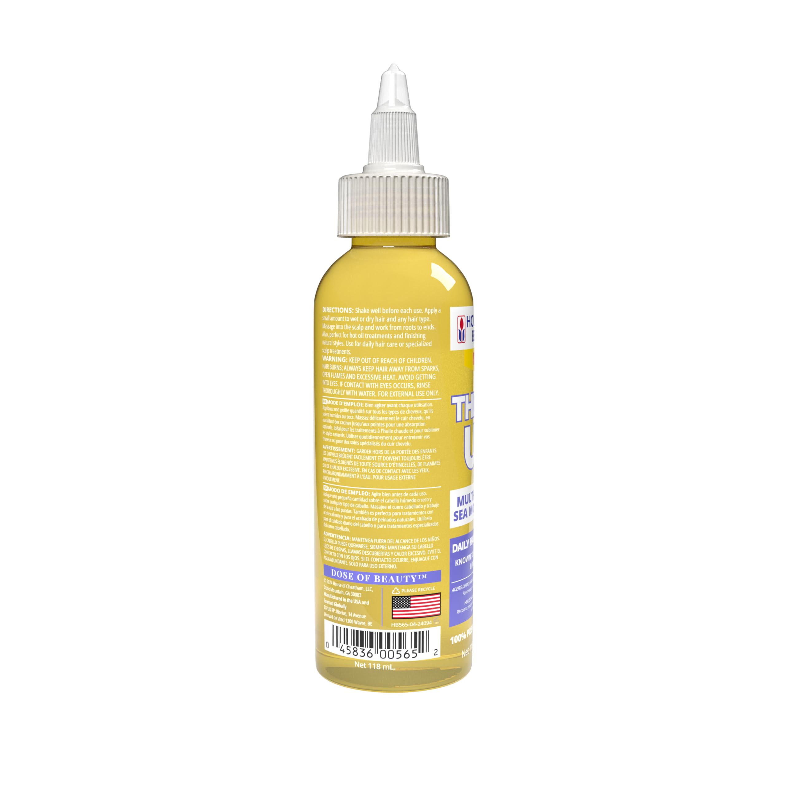 Hollywood Beauty Thick’n Up! Daily Hair Scalp Oil With Multi Vitamins Sea Moss - Thumbnail 2