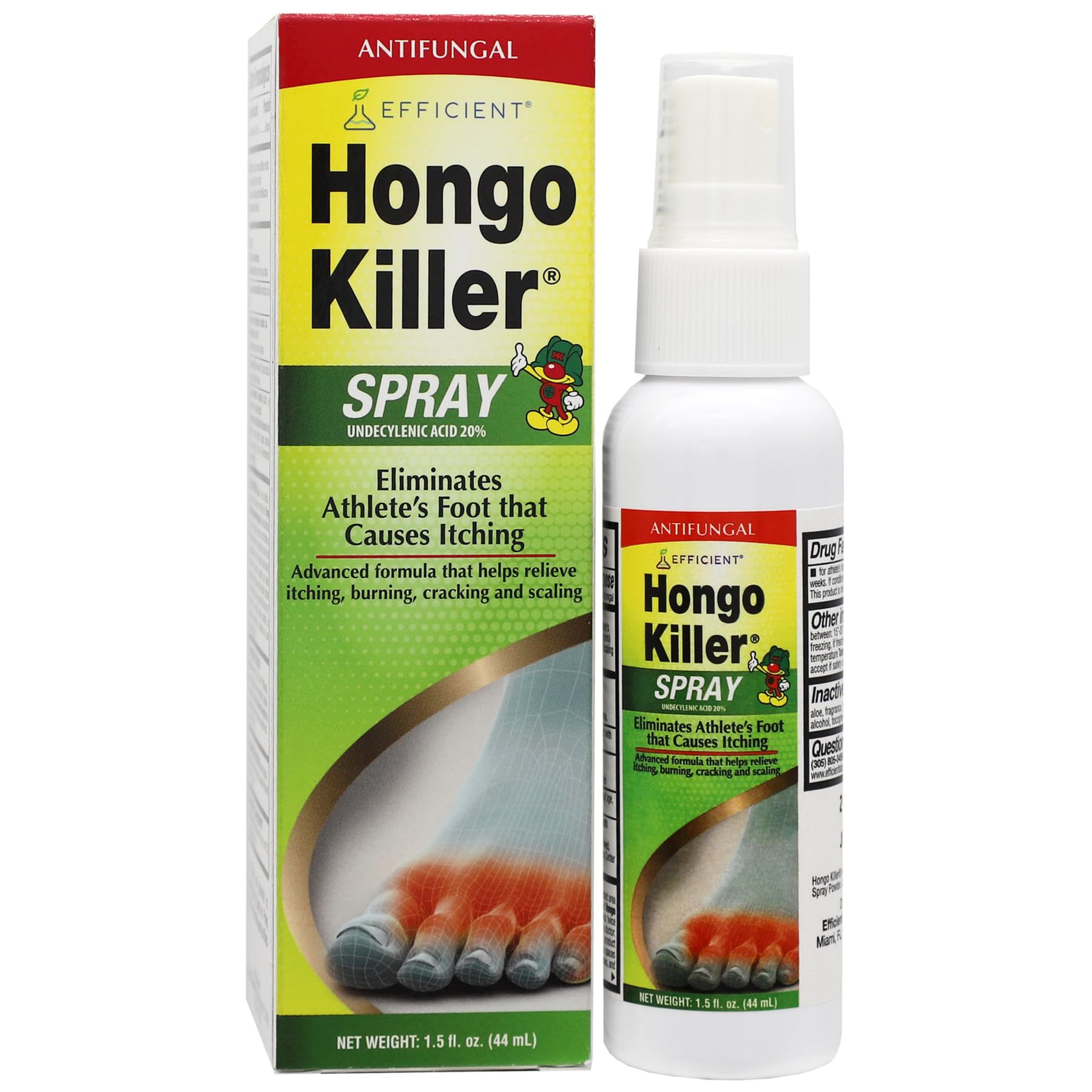 Hongo Killer Antifungal Athlete's Foot Treatment 1.50 Fl Oz Bottle - Thumbnail 3