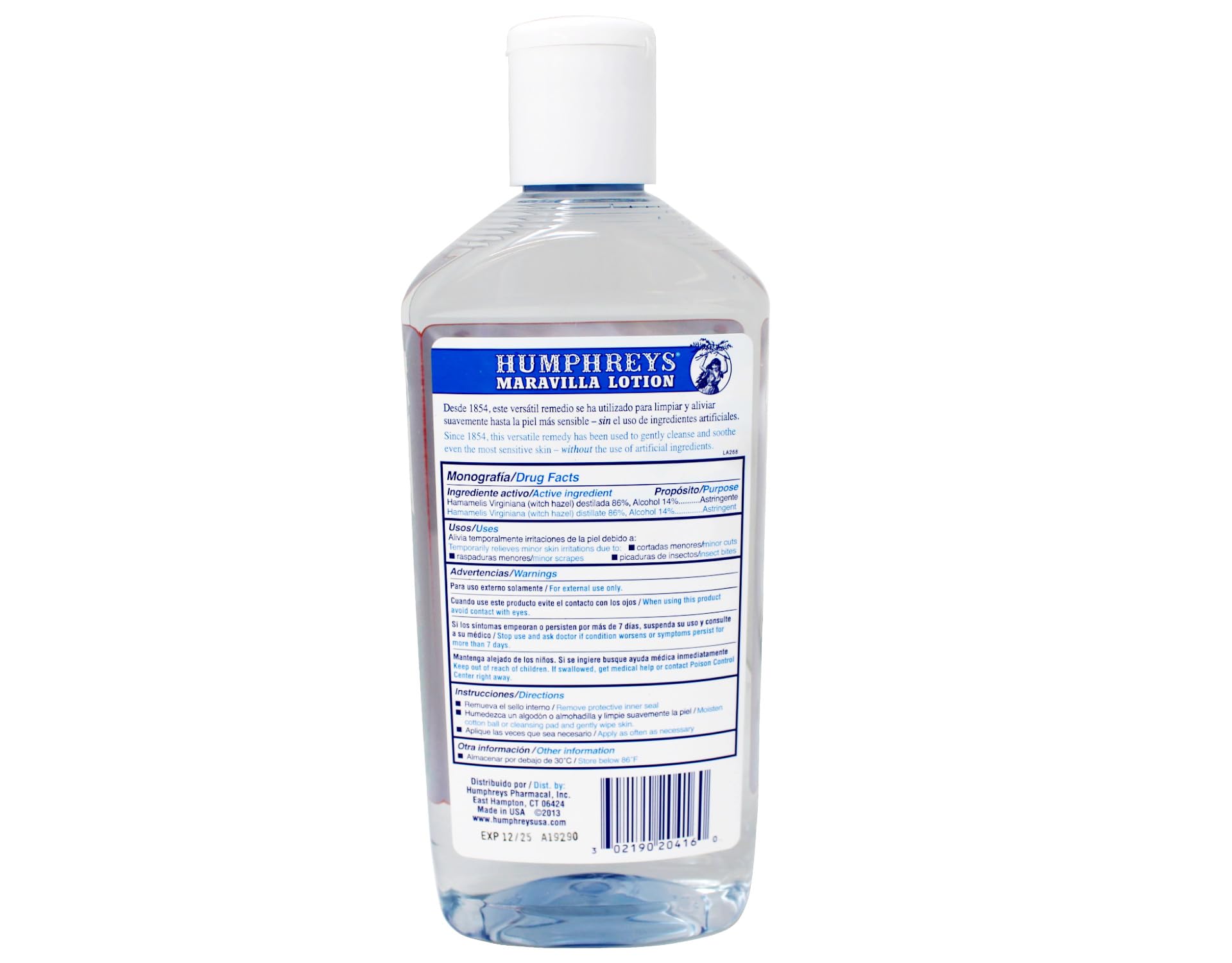 Humphreys Witch Hazel Astringent and Calming Lotion With 100% Natural Witch - Thumbnail 2