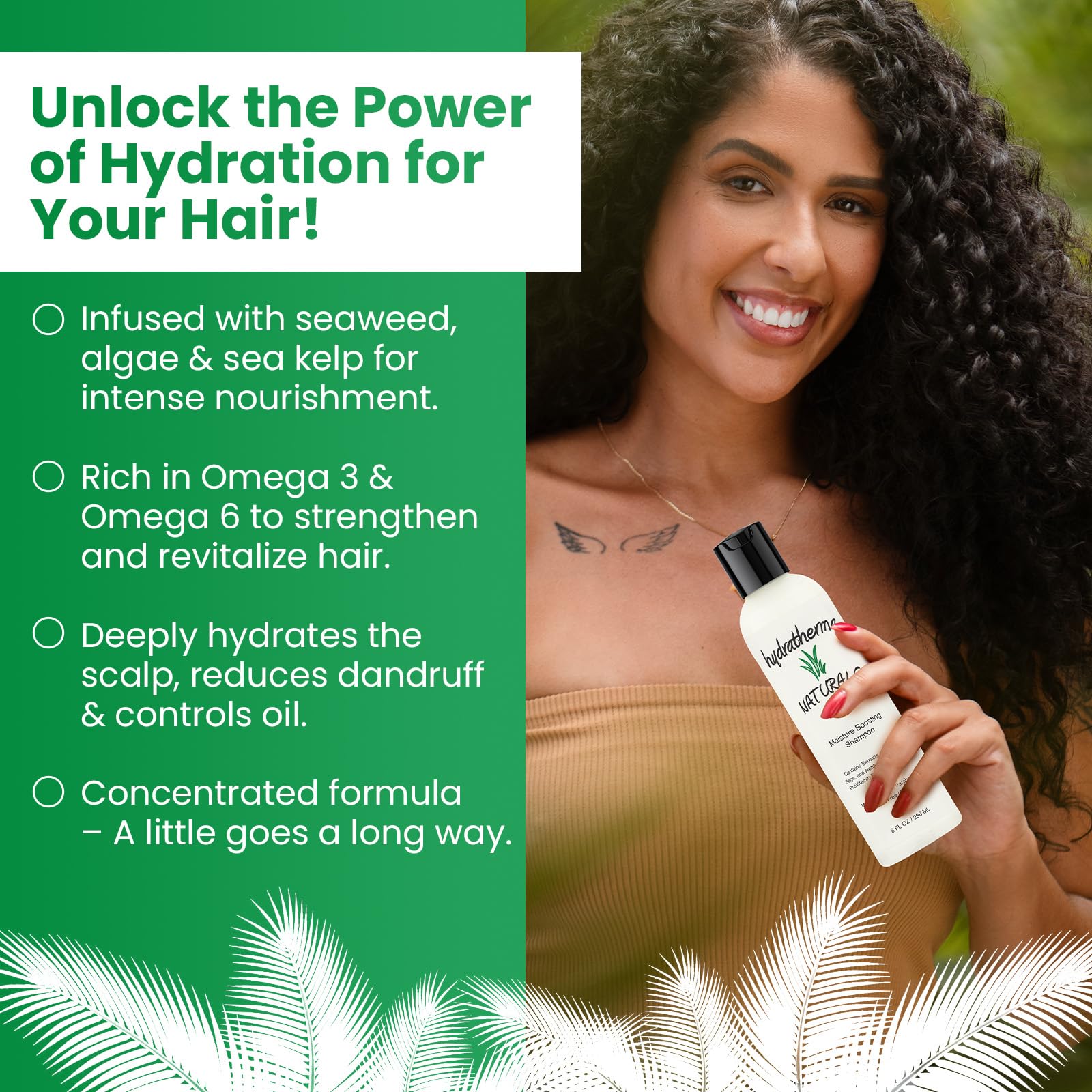 Hydratherma Naturals Moisturizing Boosting Shampoo 8.0 Fl. Oz. - Thumbnail 3