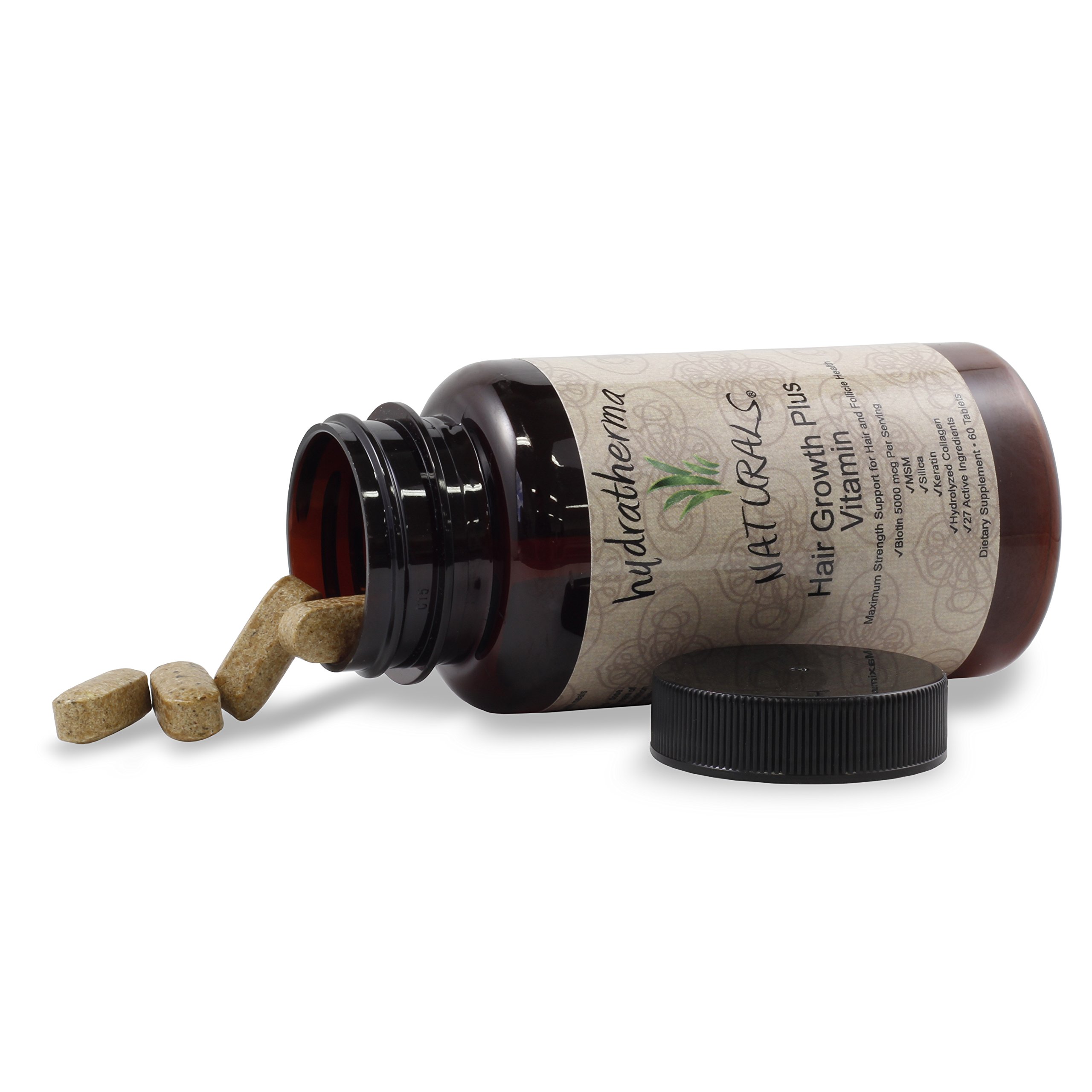 Hydratherma Naturals Hair Growth Plus Vitamin With 5000mcg Biotin To Support - Thumbnail 3