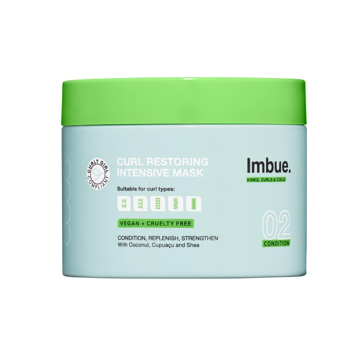 Imbue Curl Hair Conditioner Protein Rich Repairing Vegan Suitable for 3a 4c - Thumbnail 2
