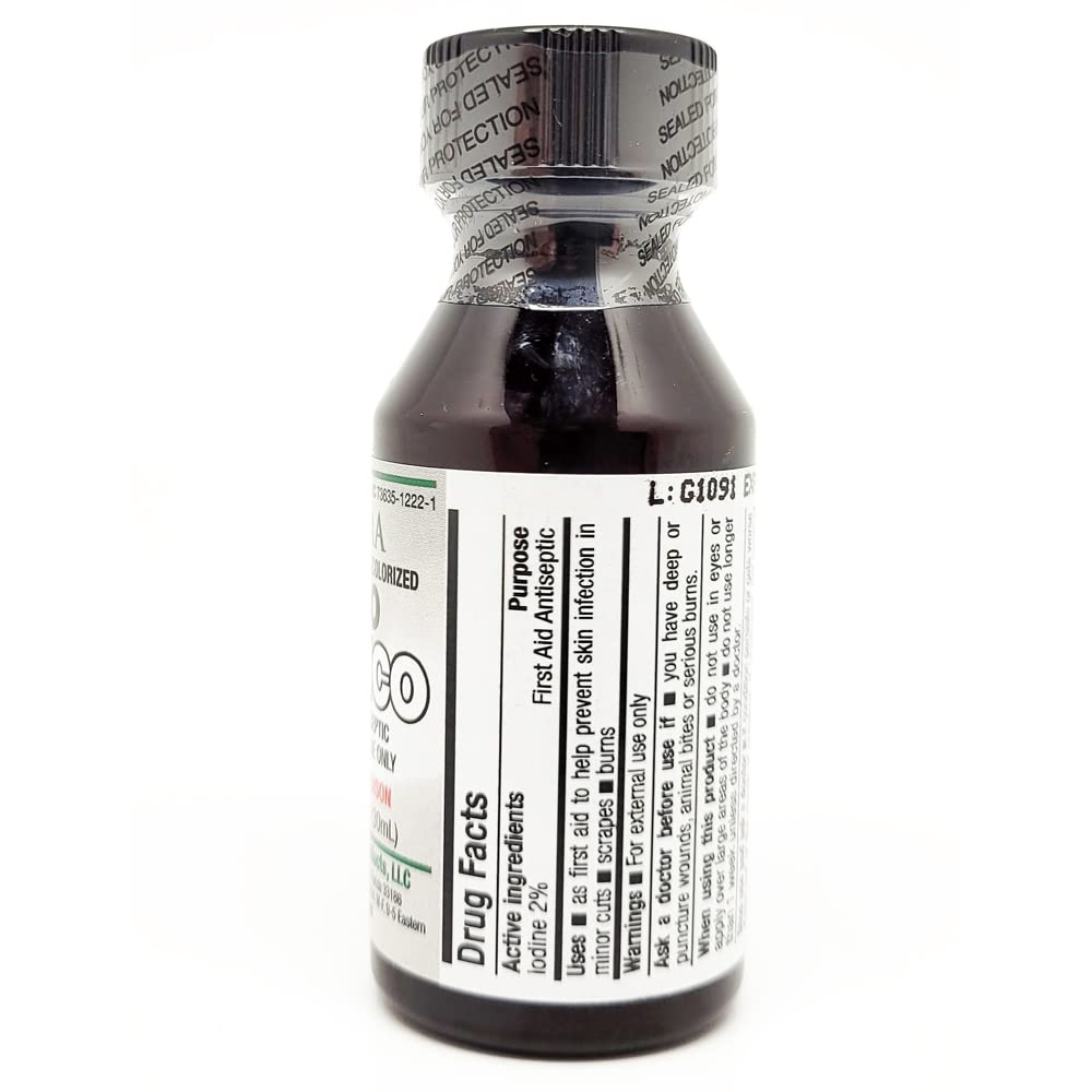 Germa White Iodine Tincture. First Aid Antiseptic. for Minor Scrapes Cuts - Thumbnail 2