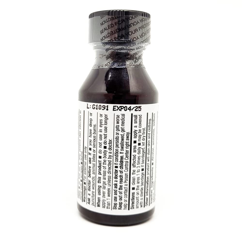 Germa White Iodine Tincture. First Aid Antiseptic. for Minor Scrapes Cuts - Thumbnail 3