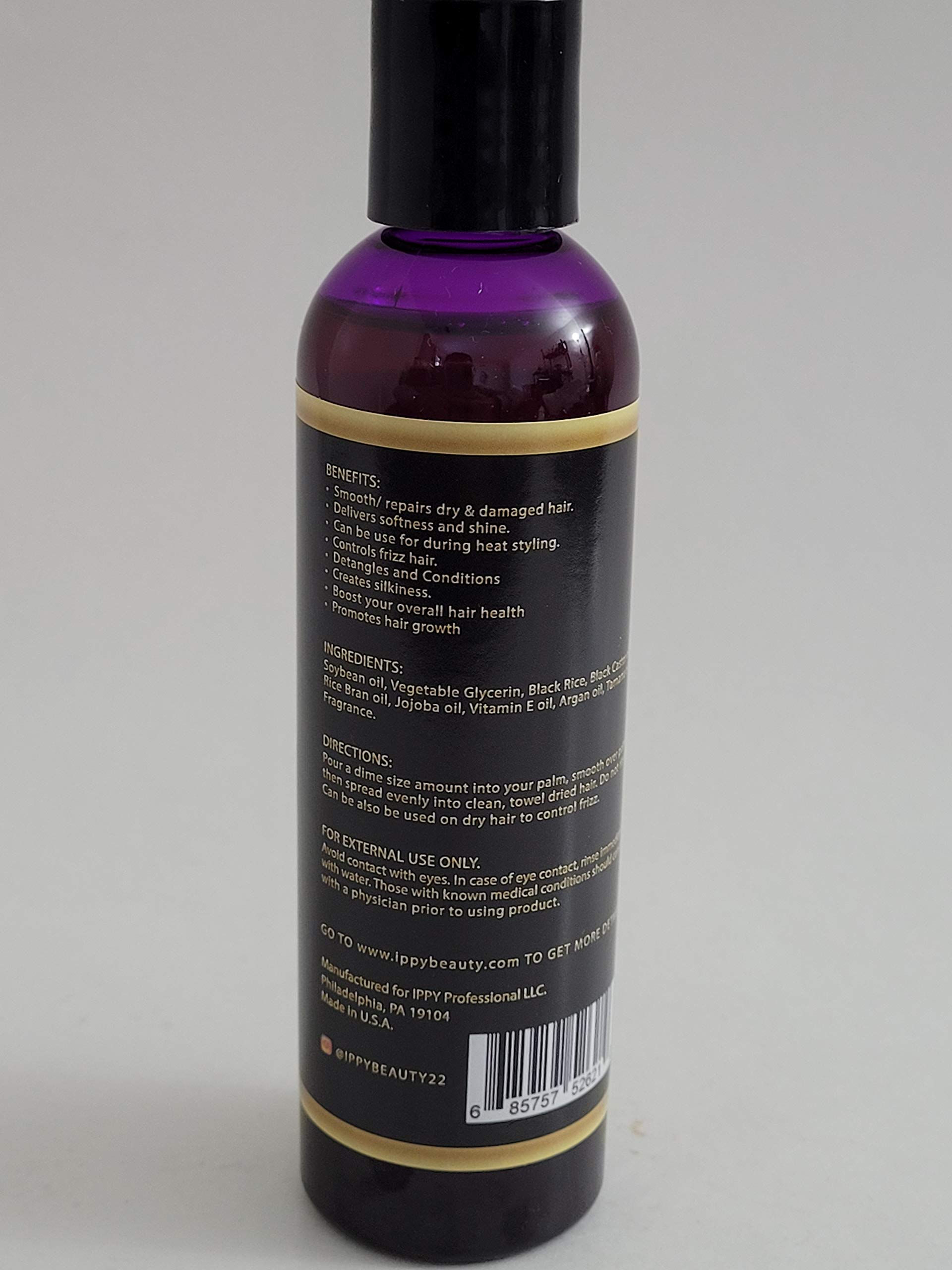 Ippy Black Rice/jamaican Black Castor Oil Multi Purpose Oil 4 oz - Thumbnail 2