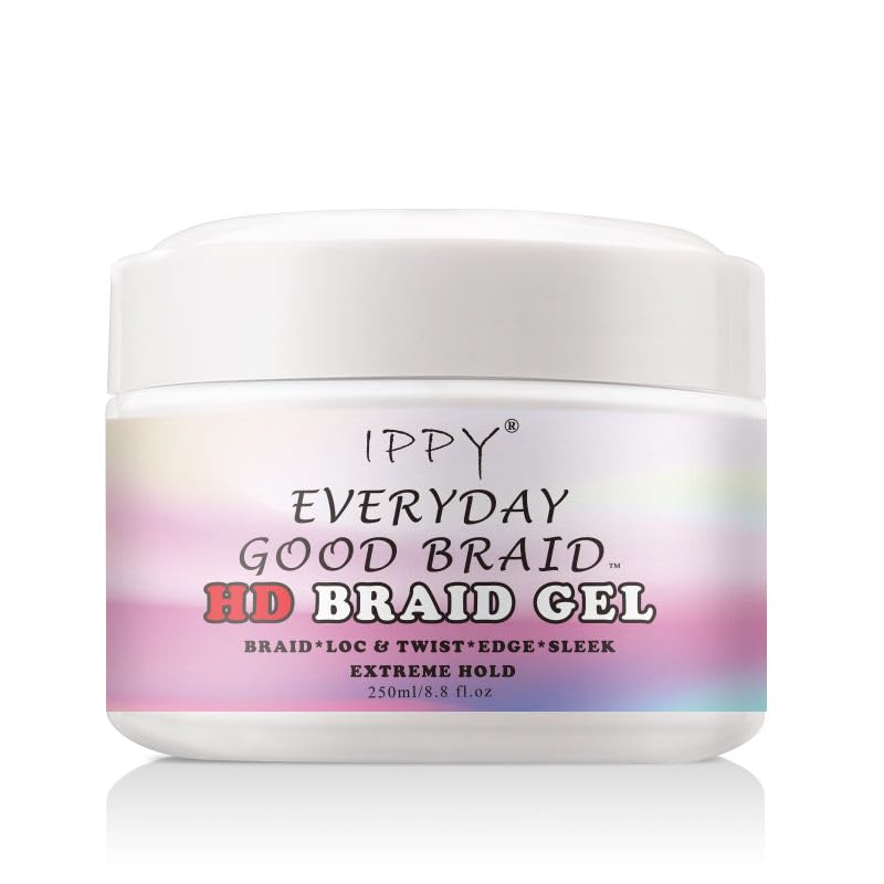 Ni Shi By Ippy Everyday Good Braid Hd Braid Gel Transparent Extreme Hold 8.8 oz - Thumbnail 2