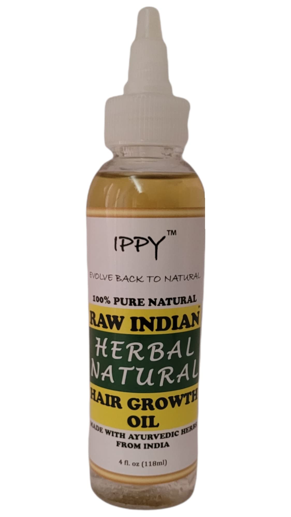 Ippy Beauty Raw Indian Herbal Natural Hair Growth Oil 4 oz - Thumbnail 2