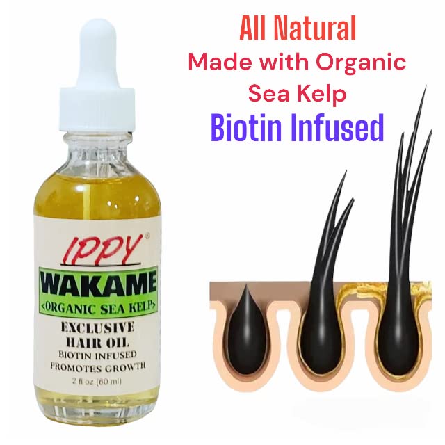 Ni Shi By Ippy Wakame Organic Sea Kelp Exclusive Hair Oil 2 Fl Oz - Thumbnail 3