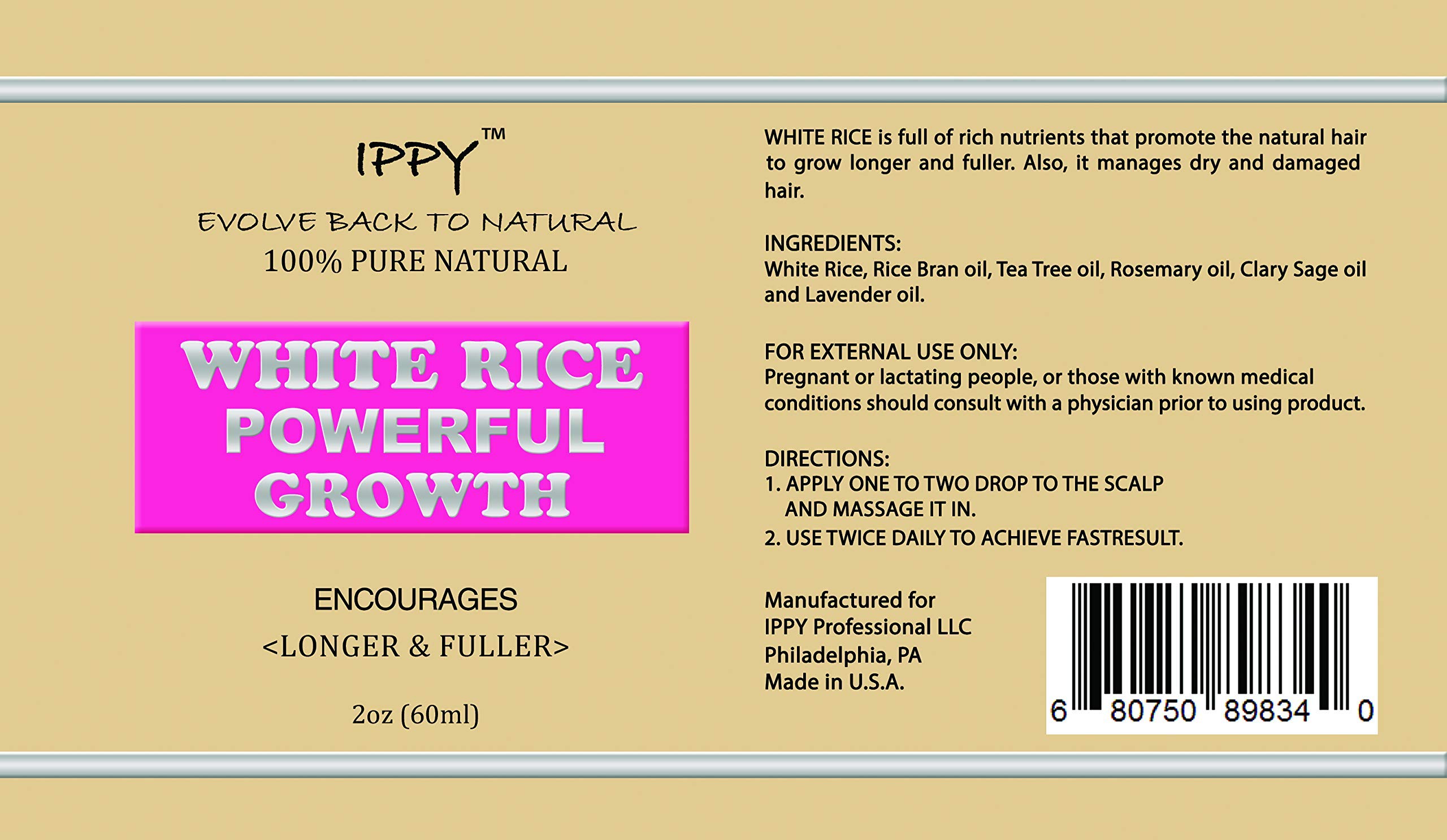 Ippy White Rice Powerful Growth 2 oz - Thumbnail 2