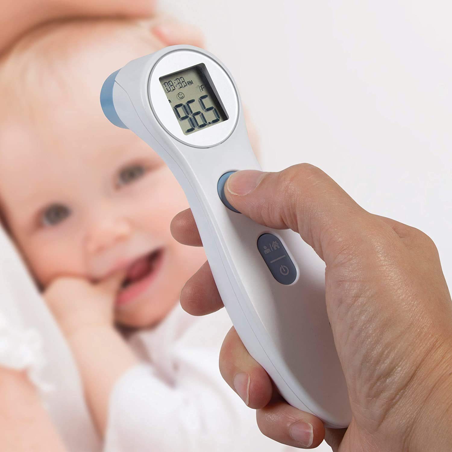 Digital Forehead Thermometer Infrared White - Thumbnail 2