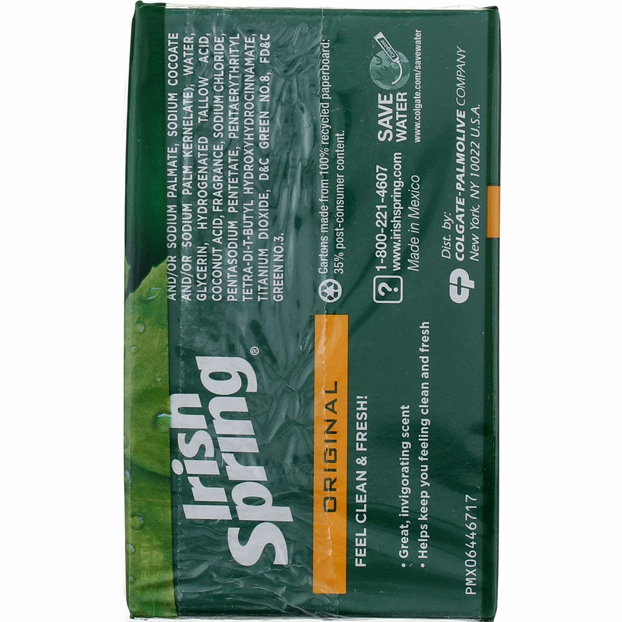 Irish Spring Deodorant Bath Bar Original 3count 3.75 oz - Thumbnail 2