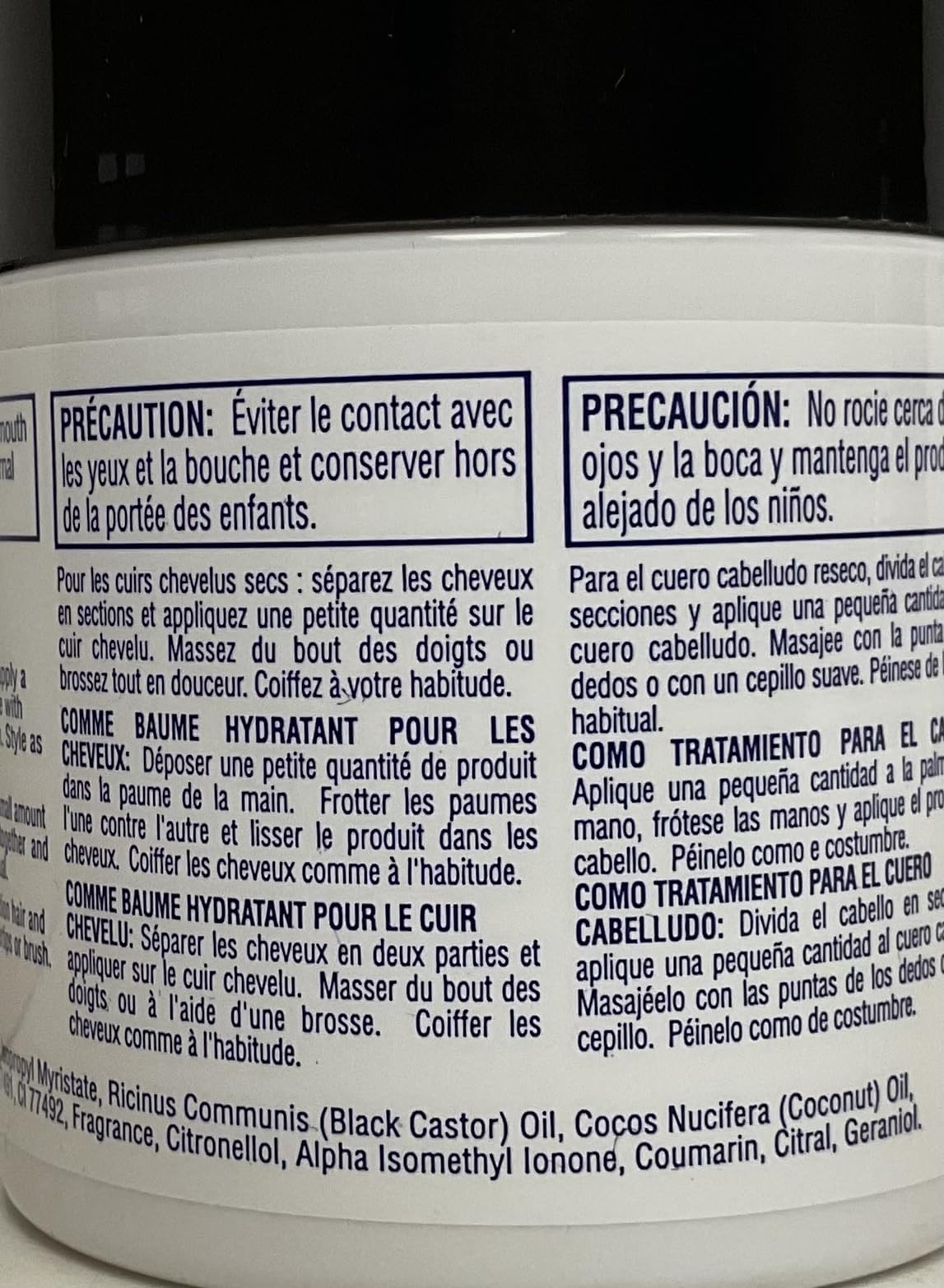 Isoplus Black Castor Oil Coconut Oil Hair Scalp Conditioner 5.25 oz - Thumbnail 2