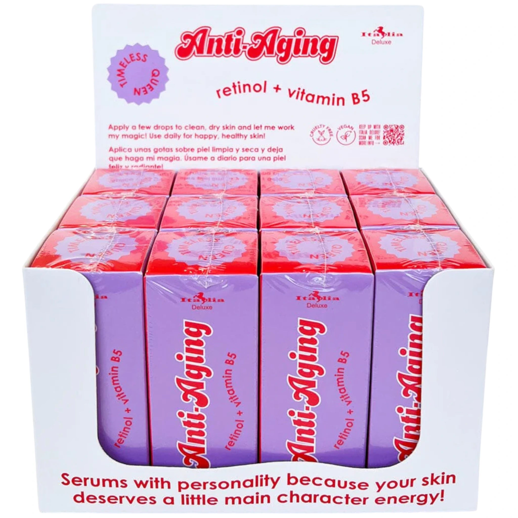 (12-pack) Italia Deluxe Anti-Aging - Retinol + Vitamin B5