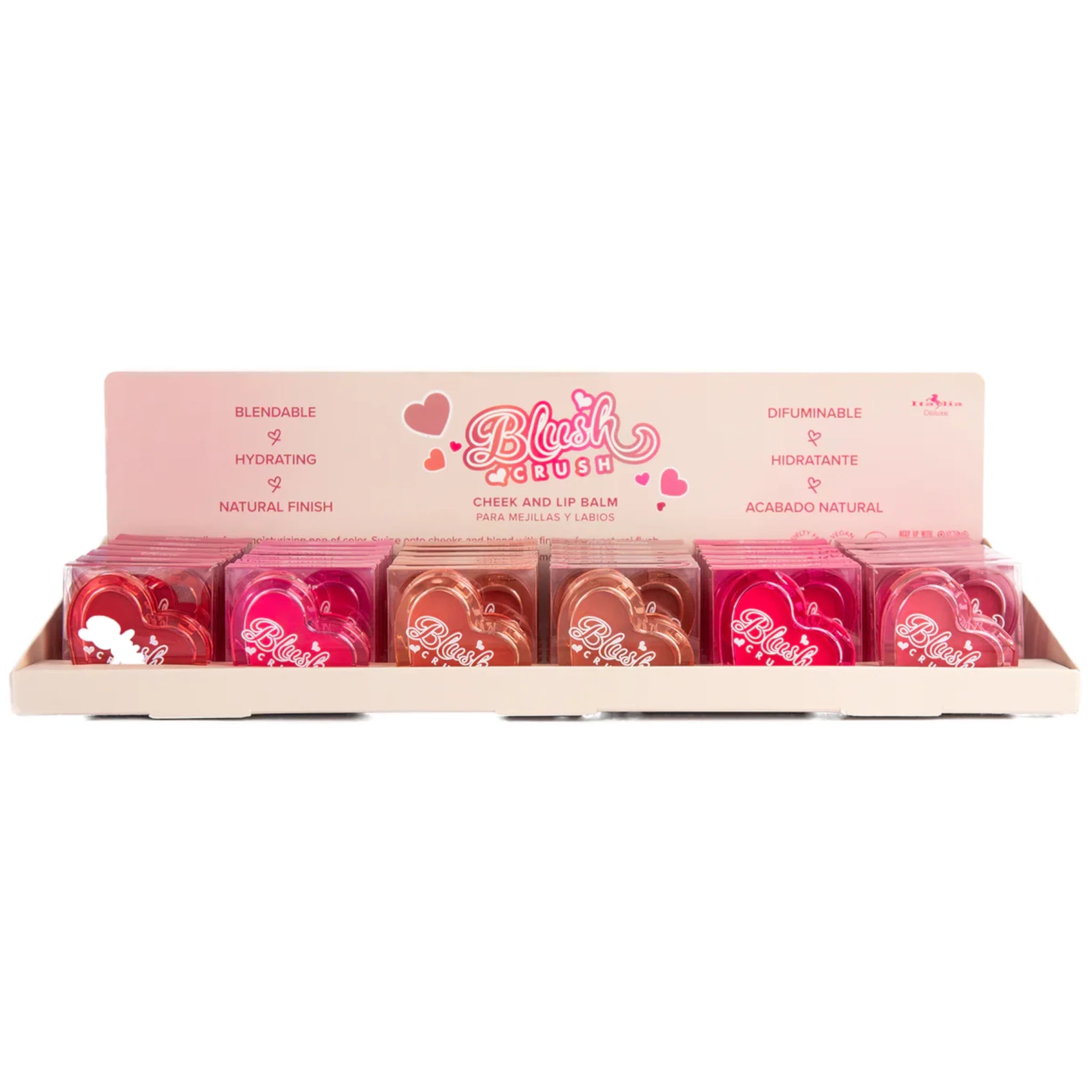 (36-pack) Italia Deluxe Blush Crush - Cheek And Lip Balm