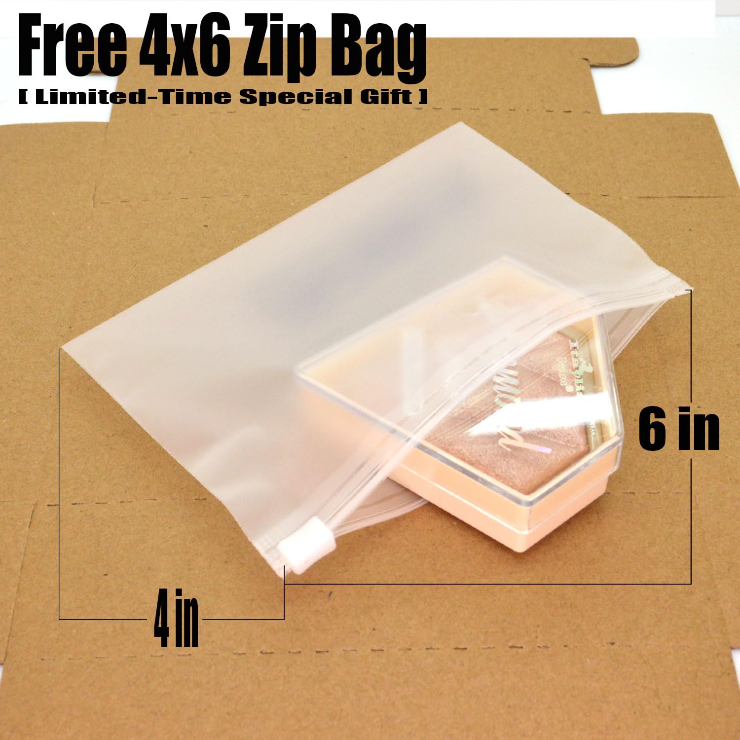 (24-pack) Italia Deluxe Pick 1 x Diamond Glow Highlighter Ultra Fine Shimmer Face Body & Zipper Bag (135-01 : Ice Diamond, 0.2oz/6g)