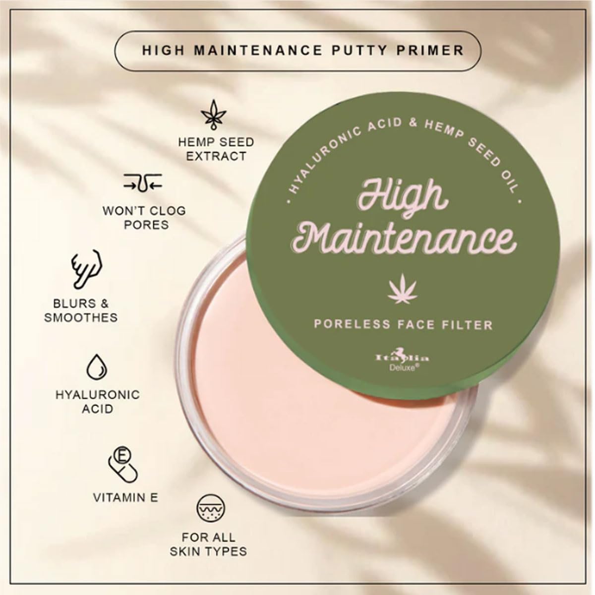 (24-pack) Italia Deluxe High Maintenance Poreless Putty Primer - Thumbnail 3