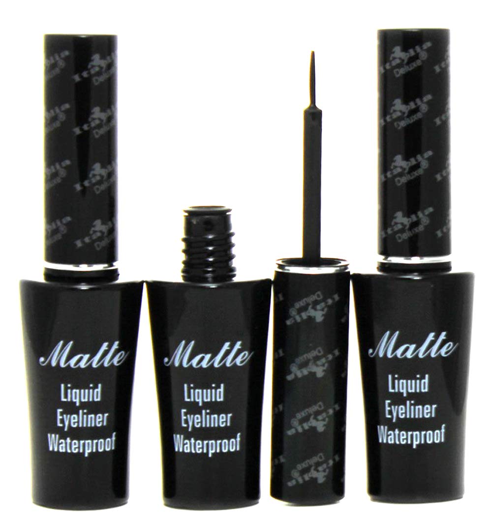 (36-pack) Italia Deluxe Matte Liquid Eyeliner Waterproof (3pcs) - Thumbnail 2