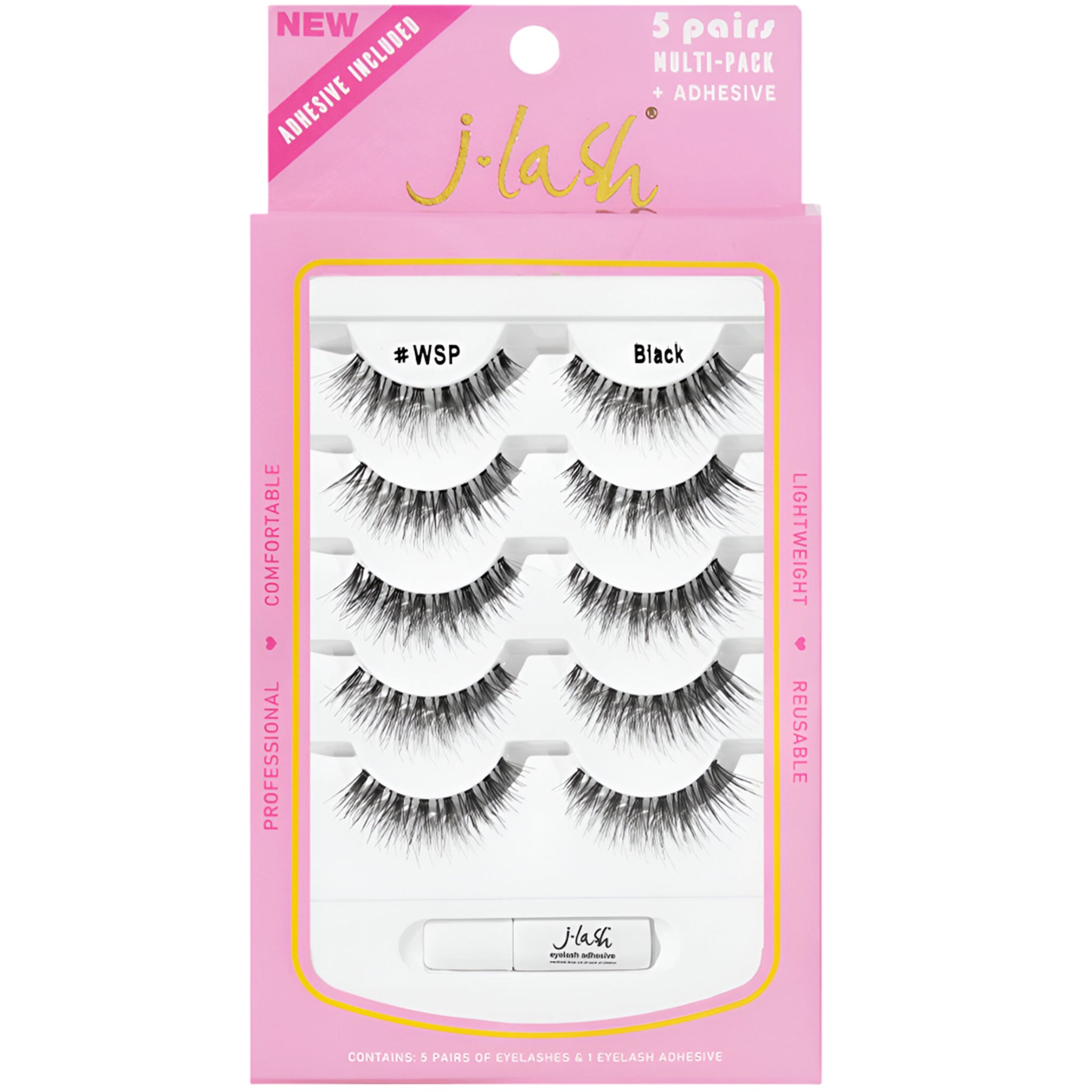 (6-pack) J.Lash 5 Pair Eyelash Adhesive