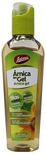 Jaloma Arnica Gel With Menthol Rapid Absorption Refreshing Sensation Helps
