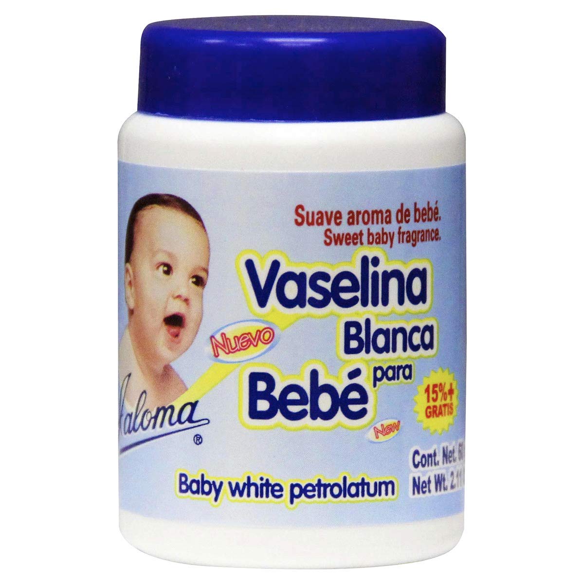 Jaloma Baby White Petrolatum Vaselina Blanca for Babies 60gr 2.11 oz