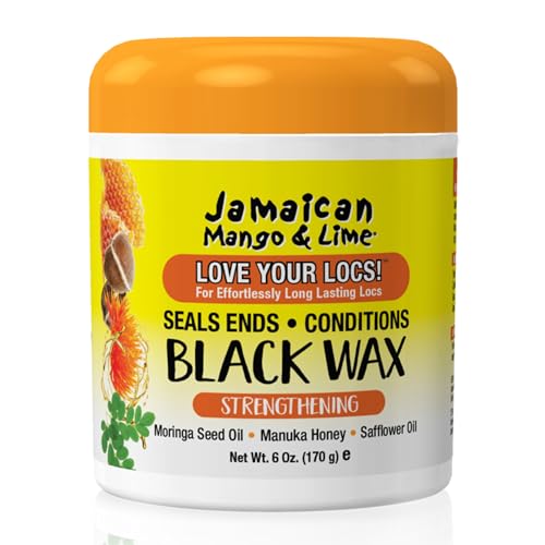 Jamaican Mango Lime Black Wax Temporary Black Hair Color Locking Wax for Locs - Thumbnail 3