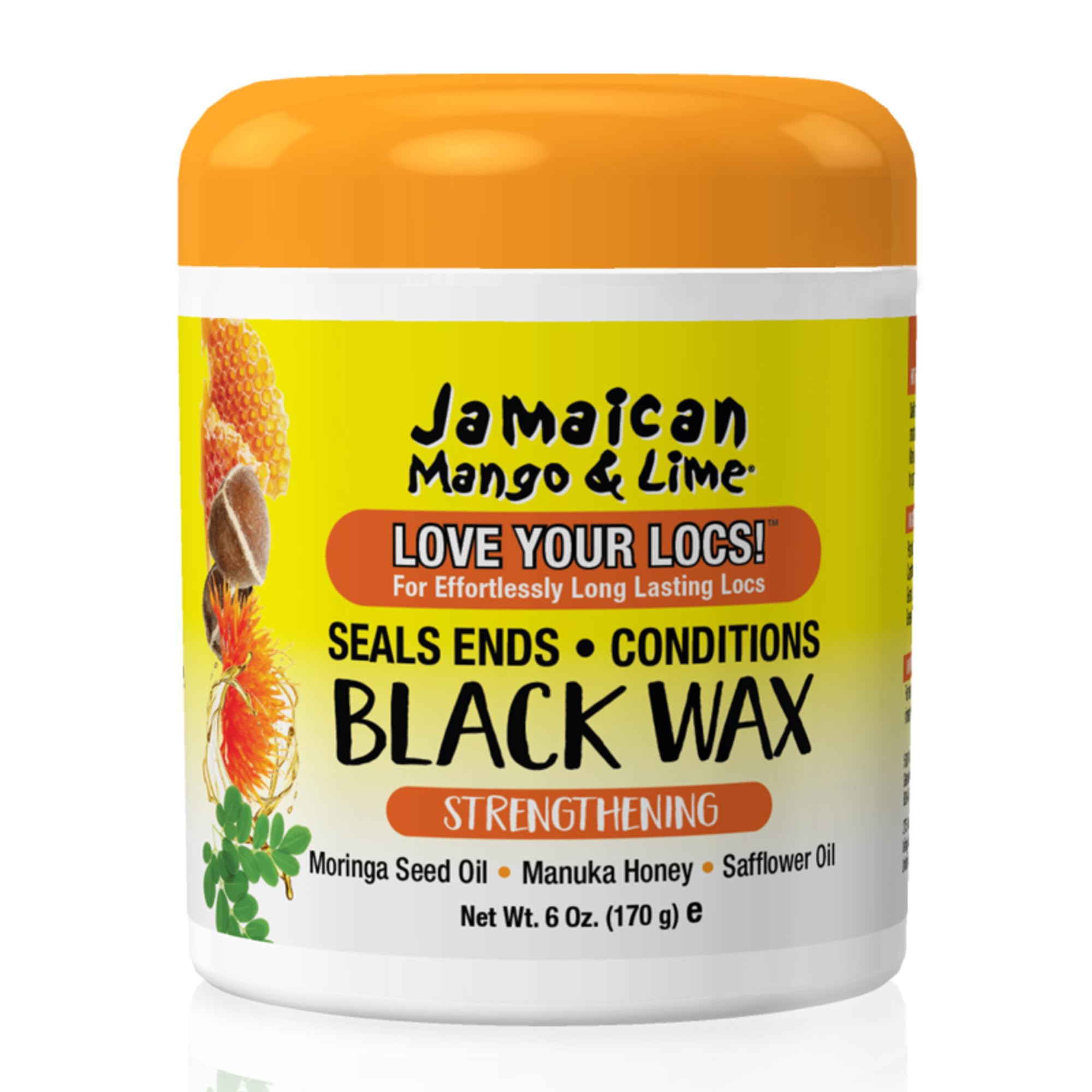 Jamaican Mango Lime Black Wax Temporary Black Hair Color Locking Wax for Locs