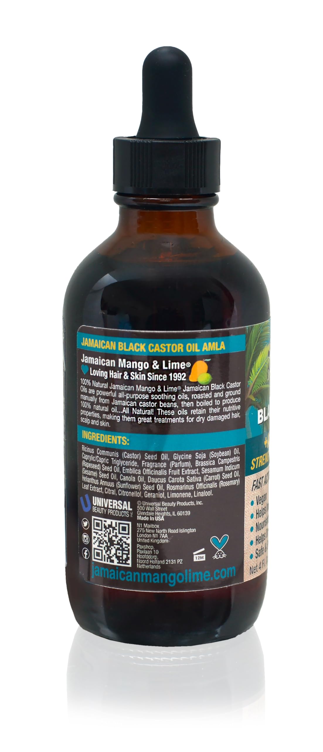 Jamaican Mango Lime Black Castor Oil Hair Scalp Oil for Locs Braids Twists - Thumbnail 3