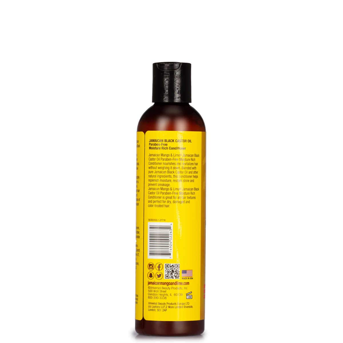 Jam. Mango Lime Black Castor Oil Conditioner No Paraben By Jamican Mango 8 oz - Thumbnail 3