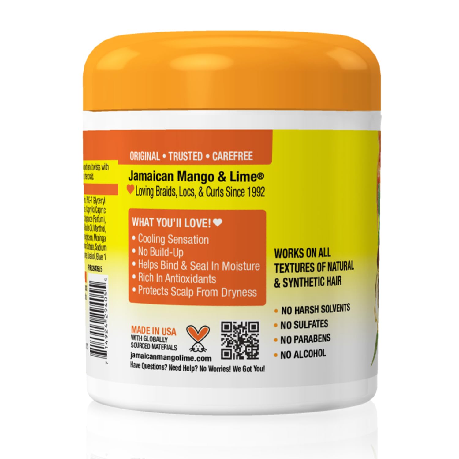 Jamaican Mango Lime Love Your Locs Cool Scalp Gel Strong Hold Gel for Braids - Thumbnail 2