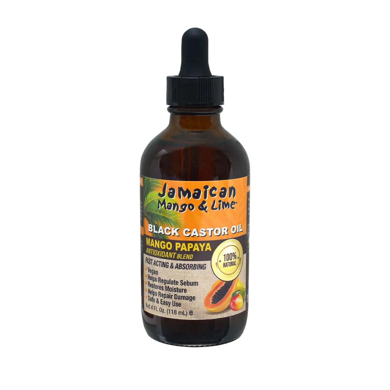 Jamaican Mango Lime Black Castor Oil Hair Scalp Oil for Locs Braids Twists
