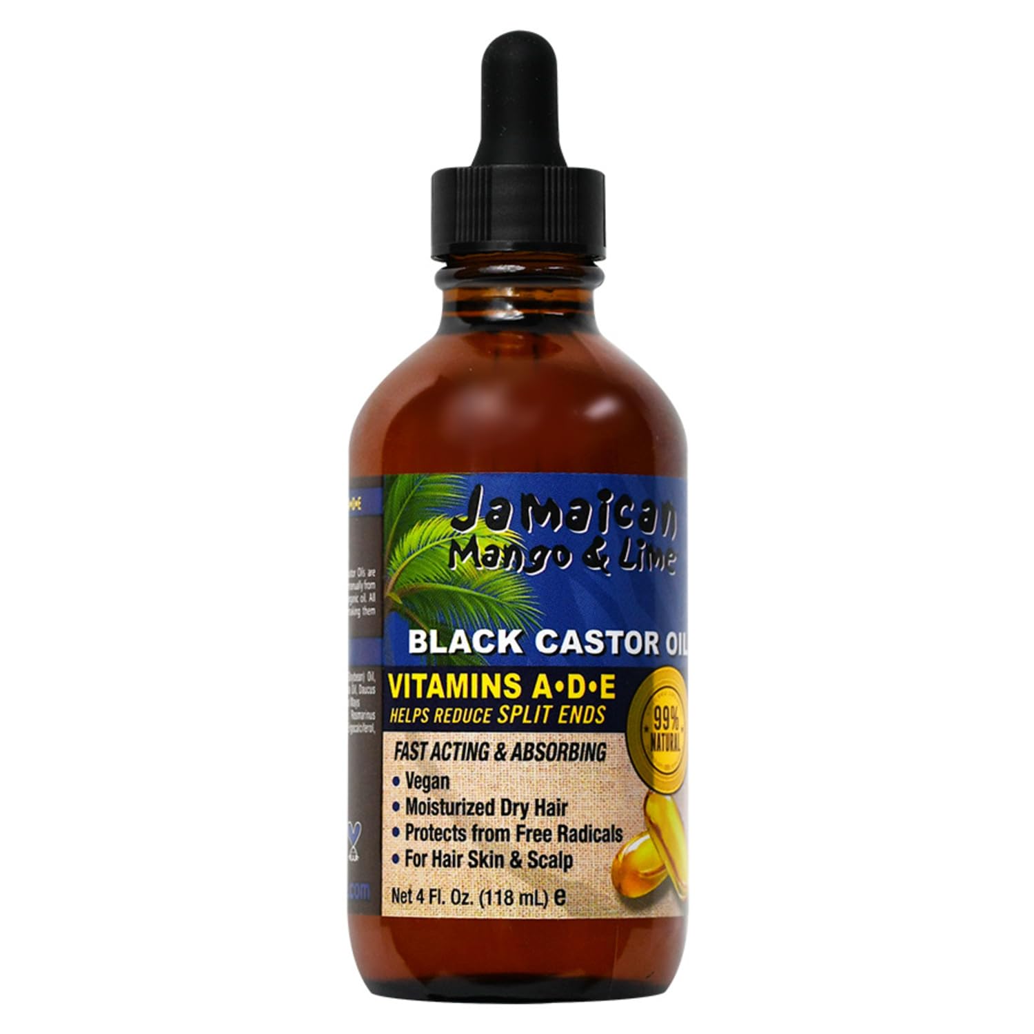 Jamaican Mango Lime Black Castor Oil Hair Scalp Oil for Locs Braids Twists