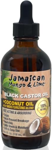Jamaican Mango Lime Black Castor Oil Hair Scalp Oil for Locs Braids Twists - Thumbnail 3